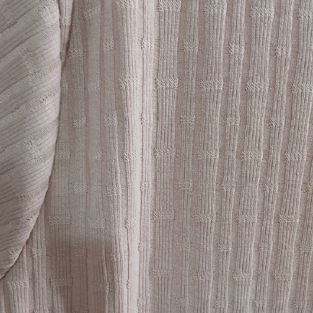 Hiatus Blush Pink Ribbed Short Sleeve Top - Picture 5 of 5